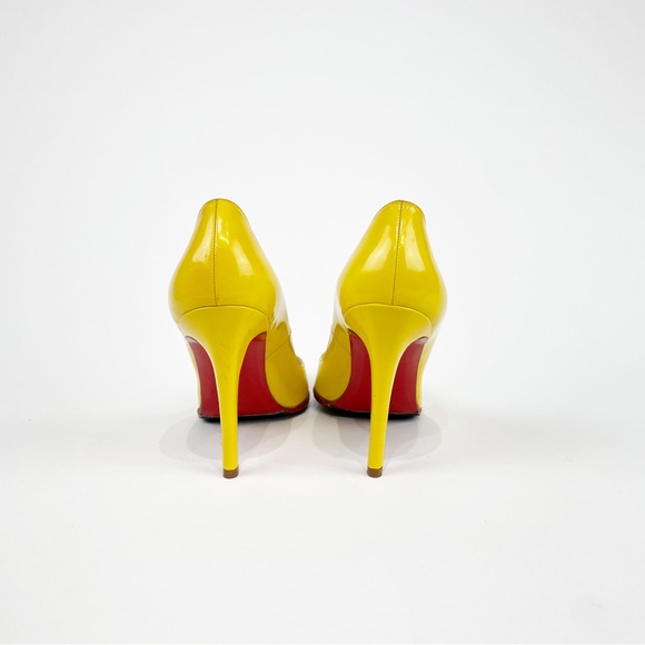 Christian Louboutin So Kate Bright Yellow Patent Leather Pumps Size 35 EU - Picture 4 of 6